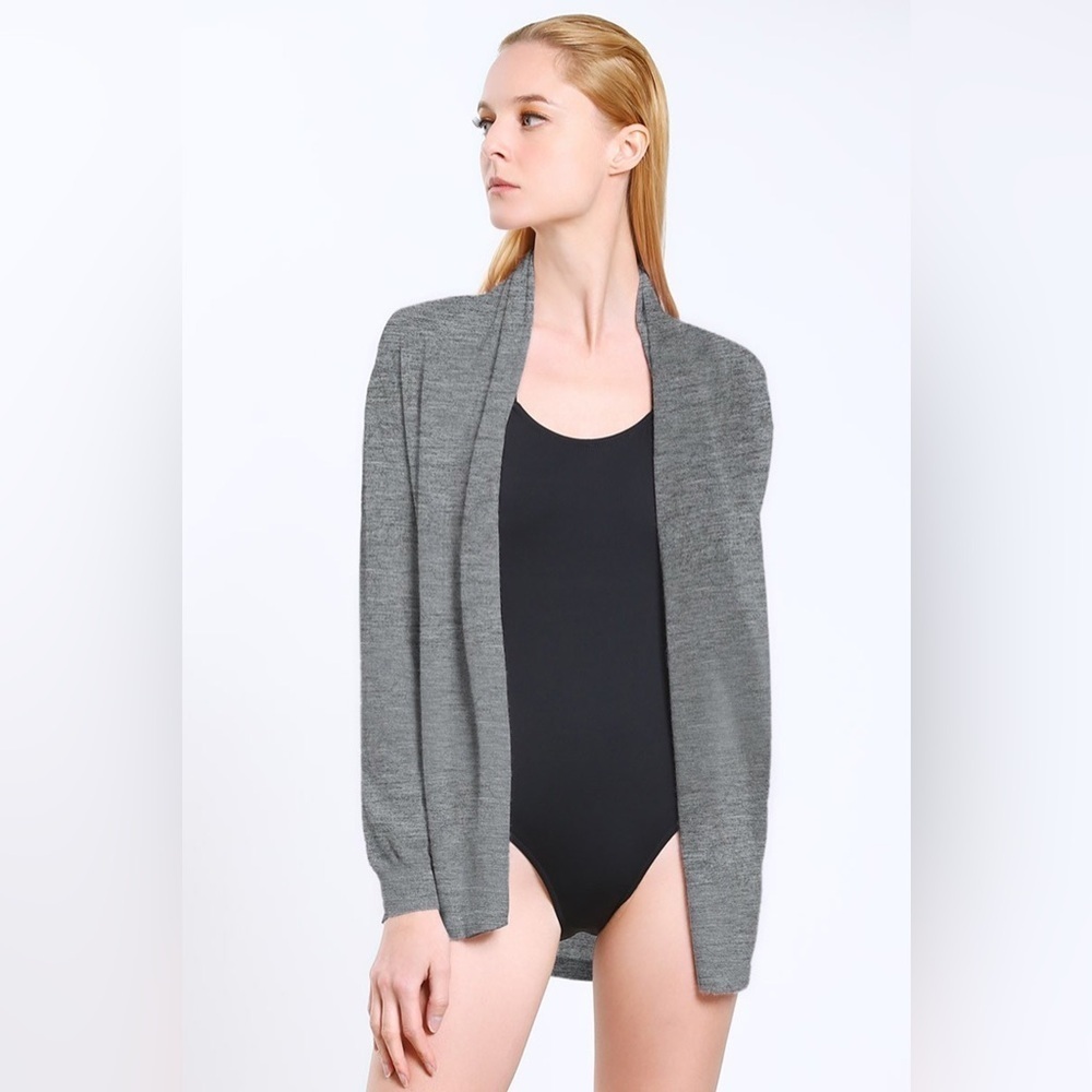 All Saints Soft Gray cashmere Cardigan